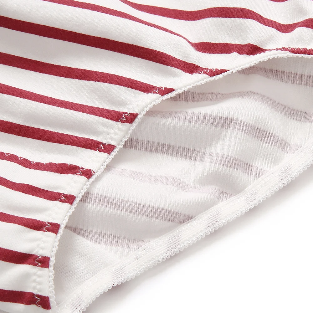 Balabala 2-Pack Striped Cotton Undies for Teenager Girl Puberty Underwear Briefs Calcinha Infantil Majtk with Bow Tie Elast | Мать и
