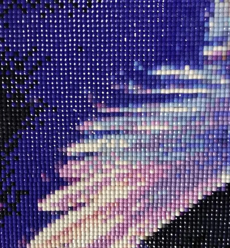 Лунная ночь полный Алмазный крест вышивка Алмазная мозаика DIY Круглый