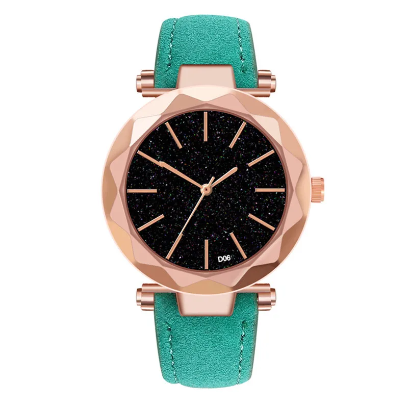 Высококачественные Женские часы с кожаным ремешком Ювелирные украшения для