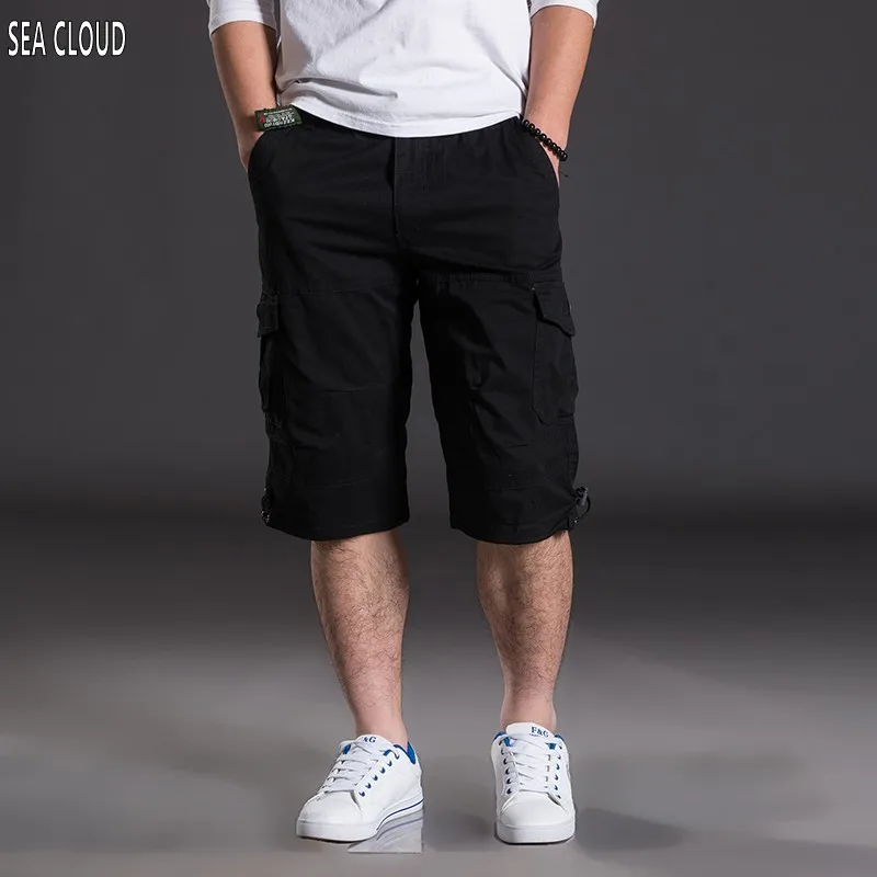 

Free shipping mens shorts male loose knee-length hiphop plus size men shorts short trousers M 3xl 6xl 7x l 8xl shorts men