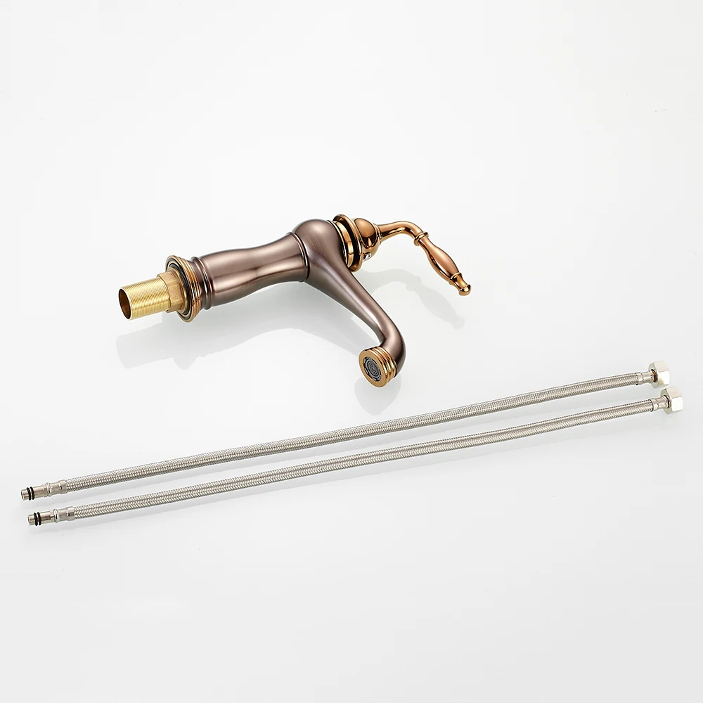 Смесители для раковины латунный бронзовый кран в ванной комнате с маслом