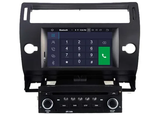 Четырехъядерный Android 9 0 автомобильный dvd плеер для Citroen C4 аудио мультимедиа gps