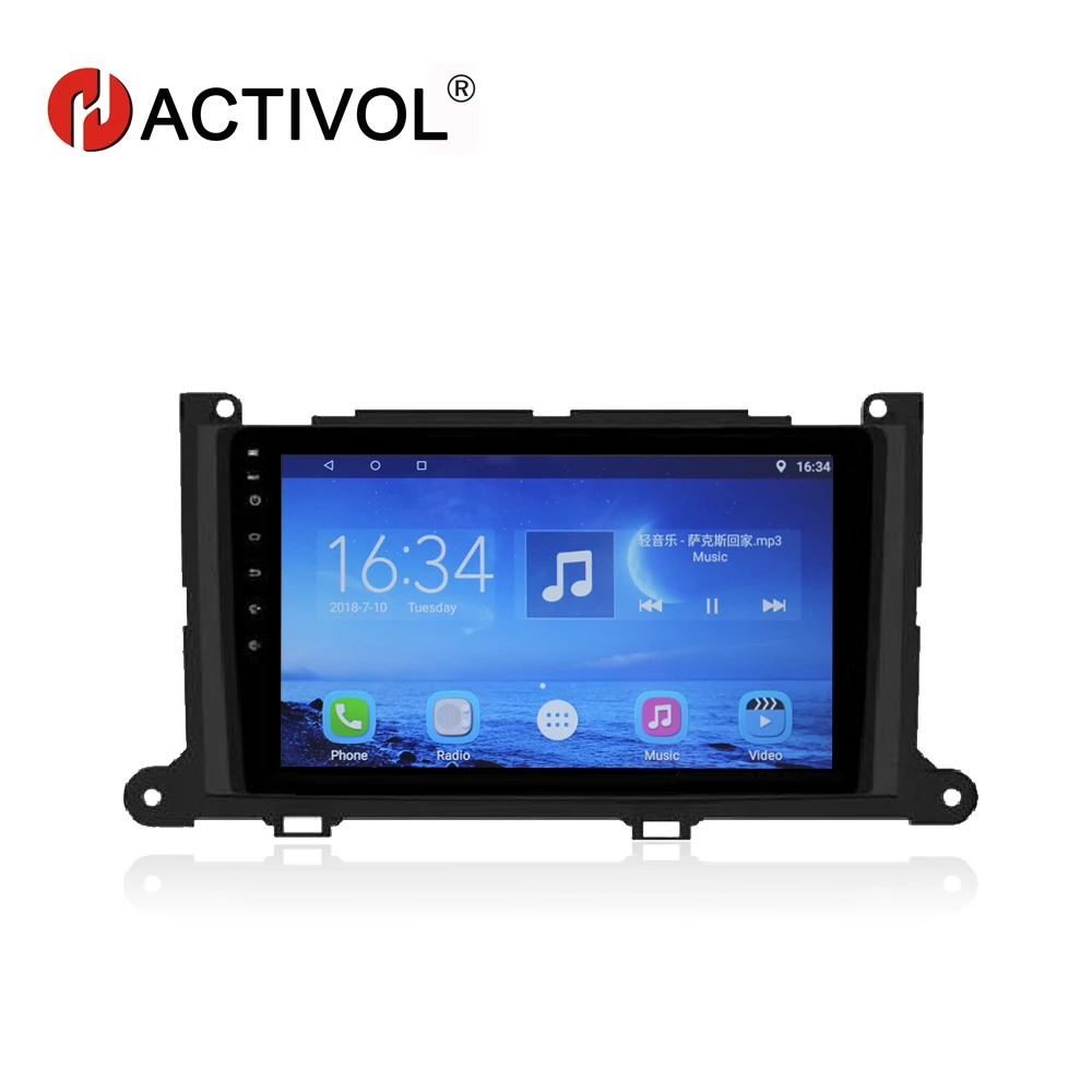 HACTIVOL с CANBUS 9 &quotчетырехъядерный автомобильный радиоприемник для Toyota Sienna 2011 2013 android