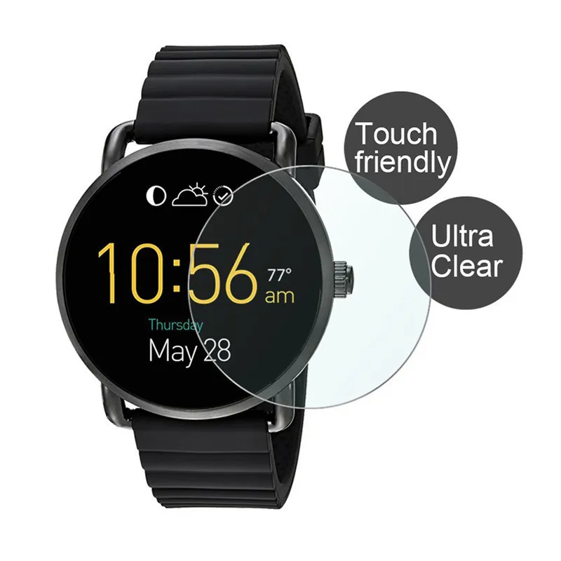 Закаленное Стекло защитный Плёнки для Fossil Q wander Модные Смарт часы Ultra Clear гвардии