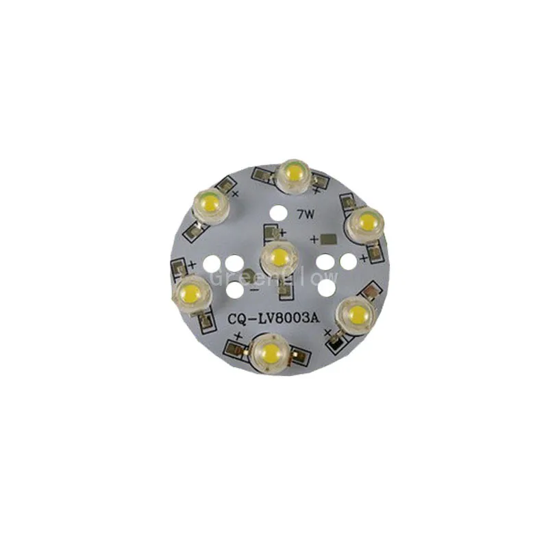 

100X hot sales LED 7w high power led with PCB for led bulb lighting factory direct supply express free shipping