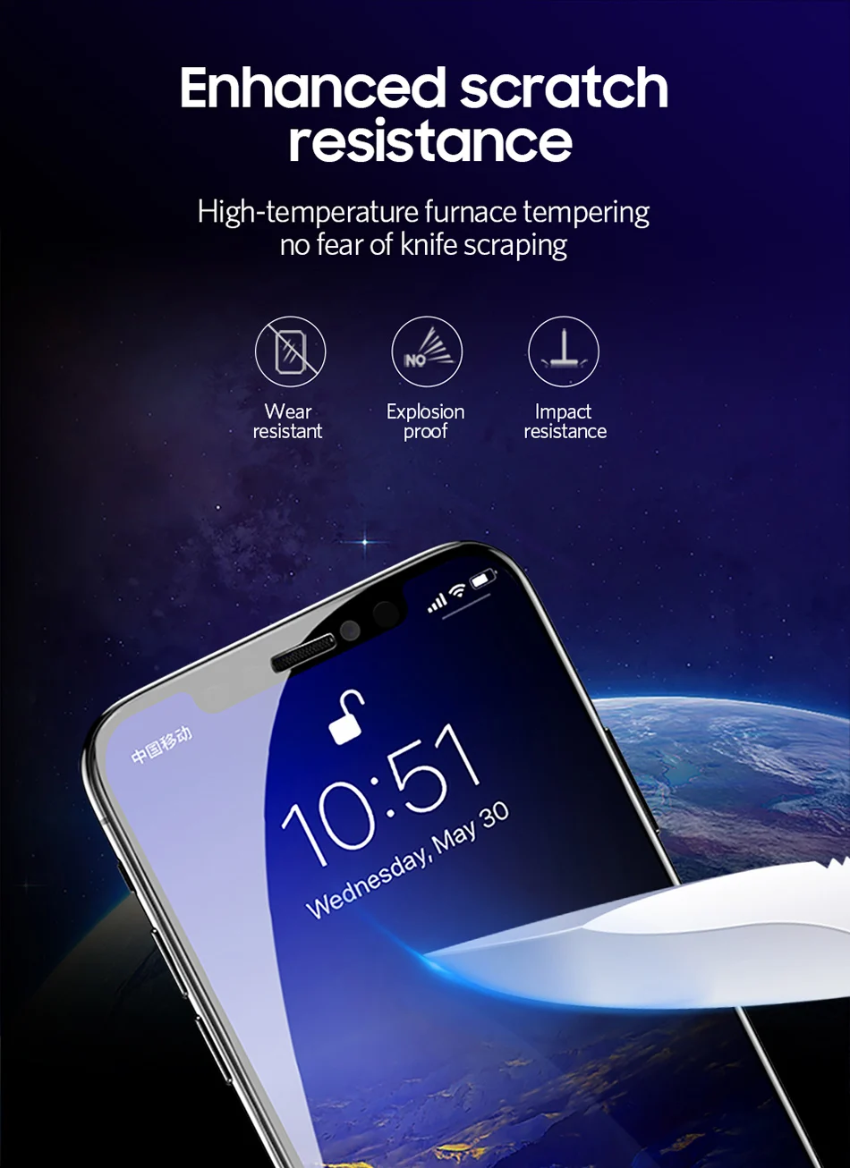 Benks Anti-spy Curved Tempered Glass For iPhone XS XS MAX XR 5.8-6.1 inches Front Film Full Privacy Bending Screen Protector