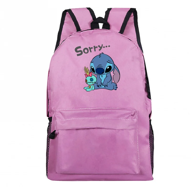 Милый повседневный рюкзак с мультяшным принтом Ститч школьные ранцы