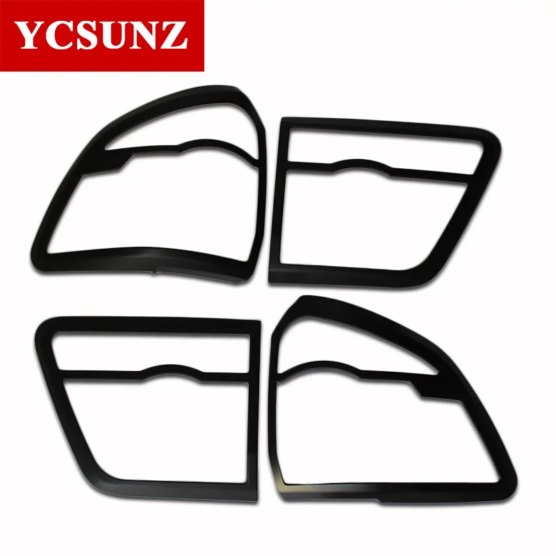 BLACK Автомобильные аксессуары, черные наборы задних фонарей для Toyota Fortuner Hilux Sw4 2012 2013 - Цвет: BLACK