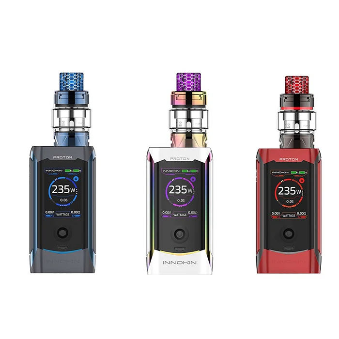 100% оригинальный Innokin Proton Plex 235 Вт TC комплект TFT дисплей экран коробка мод Atheon