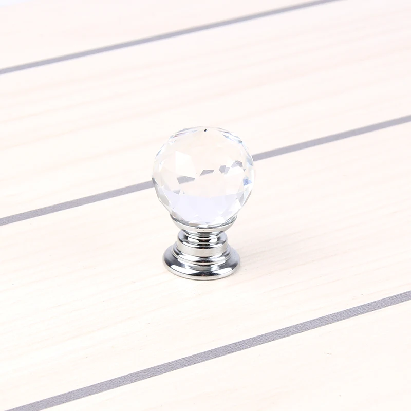 10Pcs 20mm K9 Crystal Glass Ball Clear Cabinet Knob Drawer Pull Handle Kitchen Door Wardrobe Hardware SJ-2018 | Обустройство дома