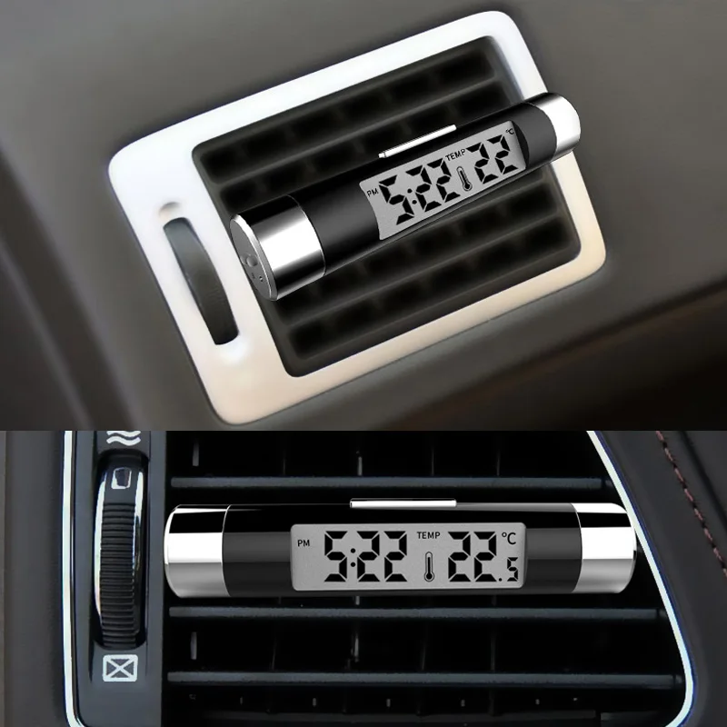 2 in 1 Car Digital Temperature Clock Air Vent Outlet Clip For BMW m3 m5 e46 e39 e36 e90 e60 f30 e30 e34 f10 e53 f20 e87 x3 x5 | Автомобили
