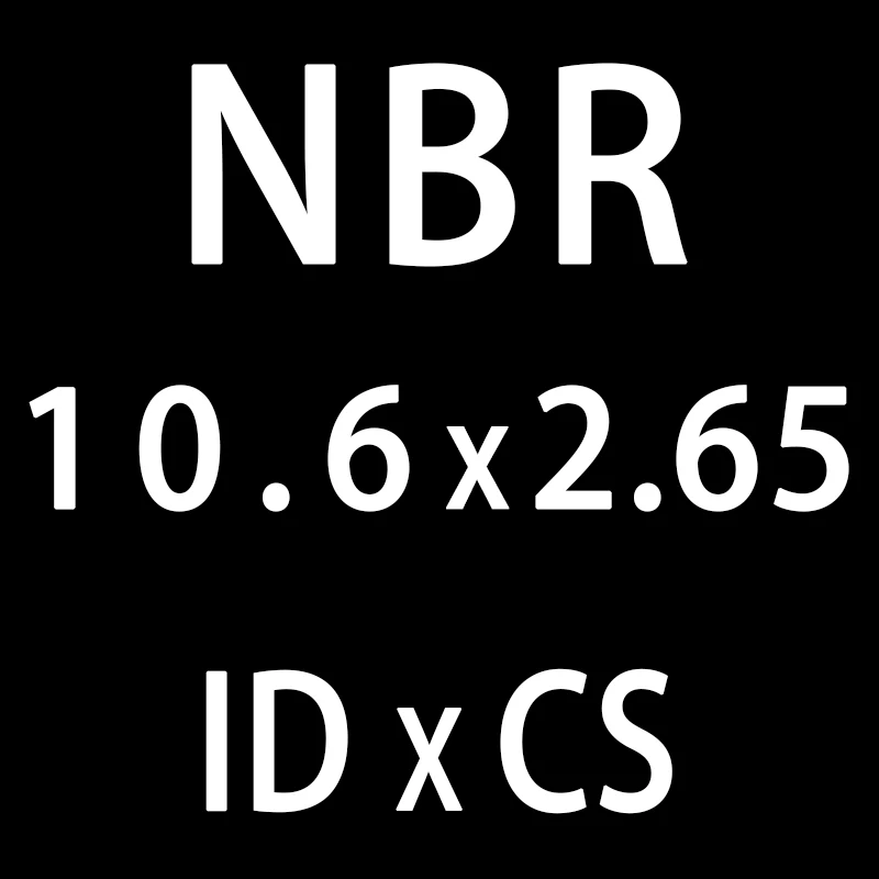 50 шт./лот резиновым кольцом NBR уплотнительное кольцо 2,65 мм Толщина ID10.6/11,2/11,8/12,5/13,2/14/15 мм нитрильная Резина уплотнительное кольцо прокладка кольца - Цвет: ID10.6mm