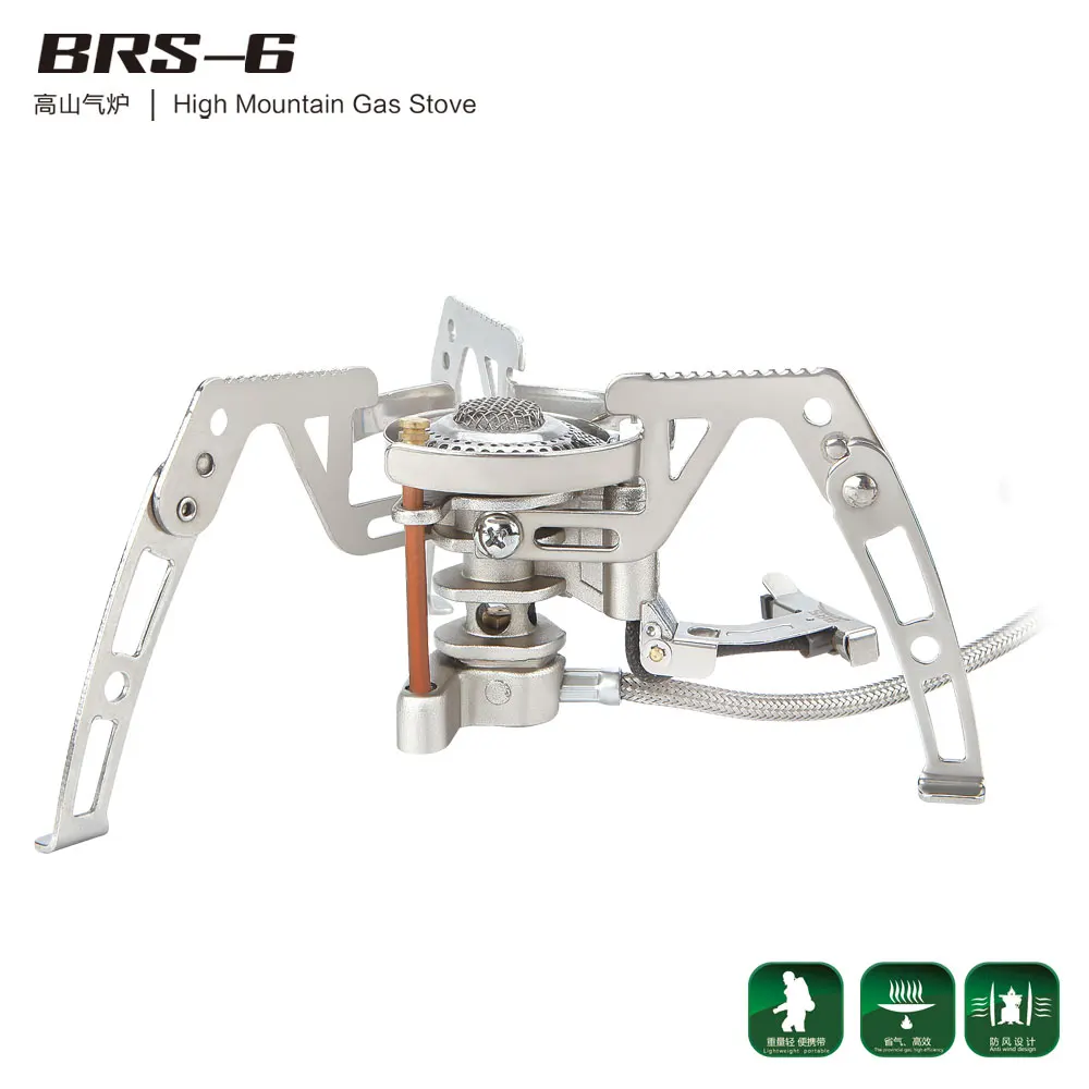 BRS-6 высокогорная газовая плита для кемпинга на открытом воздухе портативная