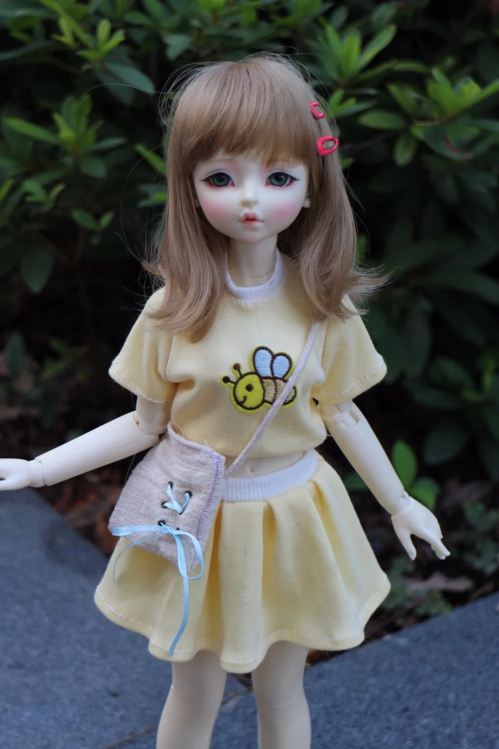 2 шт./компл. BJD куклы одежда пчела Футболка желтая юбка для 1/4 1/6 Базовый стиль
