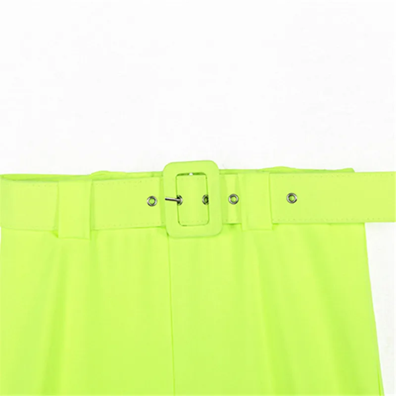 2019 офисные женские модные Светоотражающие Брюки с широкими штанинами
