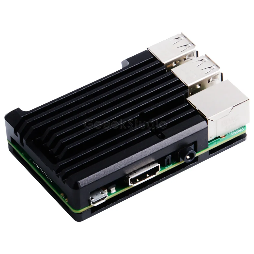 Новинка! Raspberry Pi 3B + версия бронированный корпус Охлаждающий радиатор