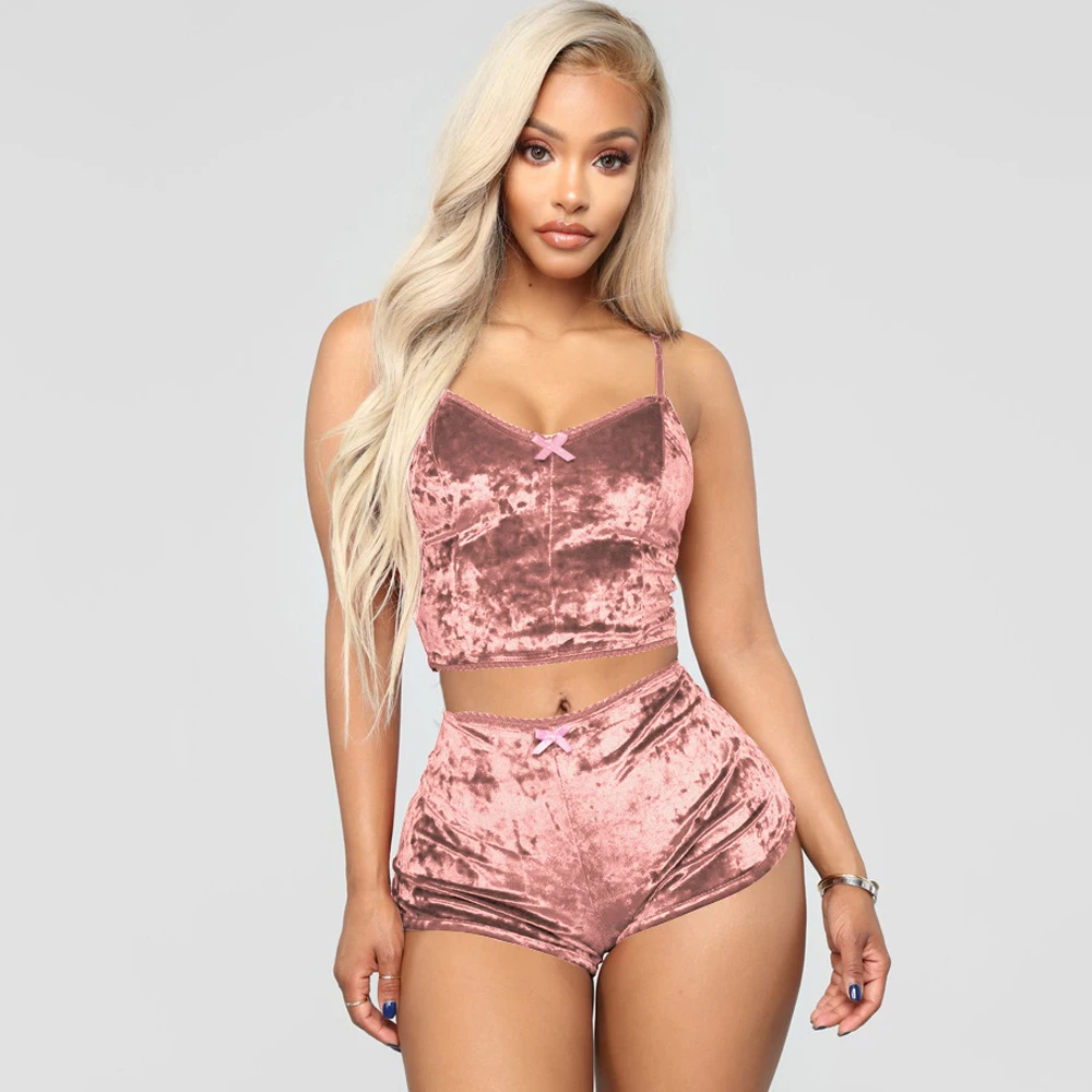 2019 весенние женские цельный Шорты из двух частей пикантные открытые тонкий