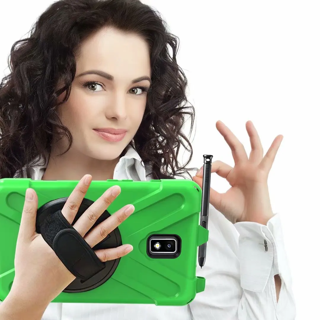 Чехол-броня для samsung Galaxy Tab Active 2 8,0 SM-T395 T390, ремешок на руку, вращающийся на 360, чехол-подставка, чехол для samsung T390 T395, чехол