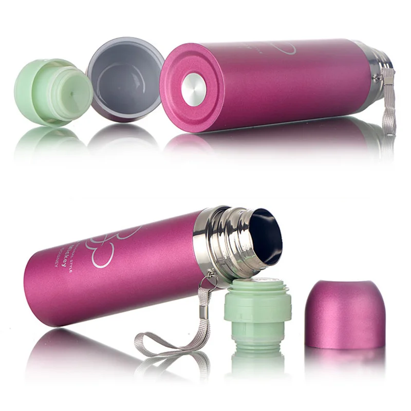 500 мл бутылка для воды из нержавеющей стали детей Термокружка с двойными стенками