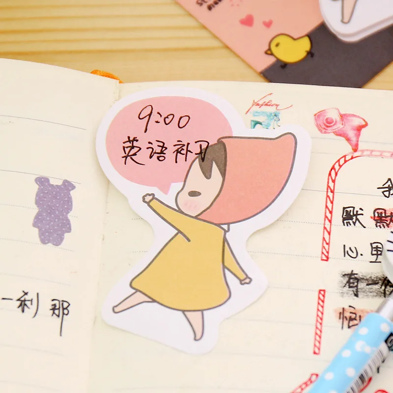 5 штука милое нижнее белье для девочек милые бумаги заметок на клейкой основе и