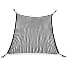 Универсальная эластичная сетка для багажника автомобиля, 70 см х 70 см, органайзер для хранения, эластичная сетка, держатель, 4 крючка, автомобильные аксессуары