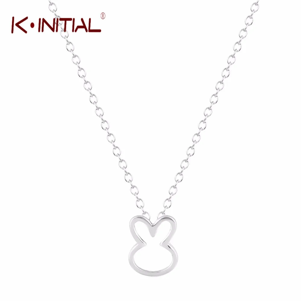 Kinitial 10 шт. милый кролик Ожерелья для мужчин Love BUNNY Подвеска Цепочки и ожерелья