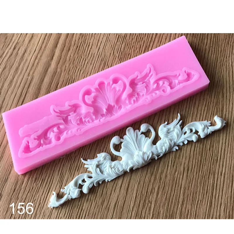 X156 Кухня столовая база для декорирования торта Gumpaste, приспособление для выпечки для цветов из мастики бабочка цветок силиконовые формы - Цвет: X156