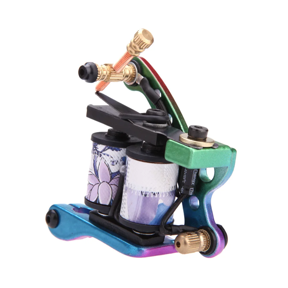 Разноцветная высококлассная машинка для татуировок из низкоуглеродистой стали 2