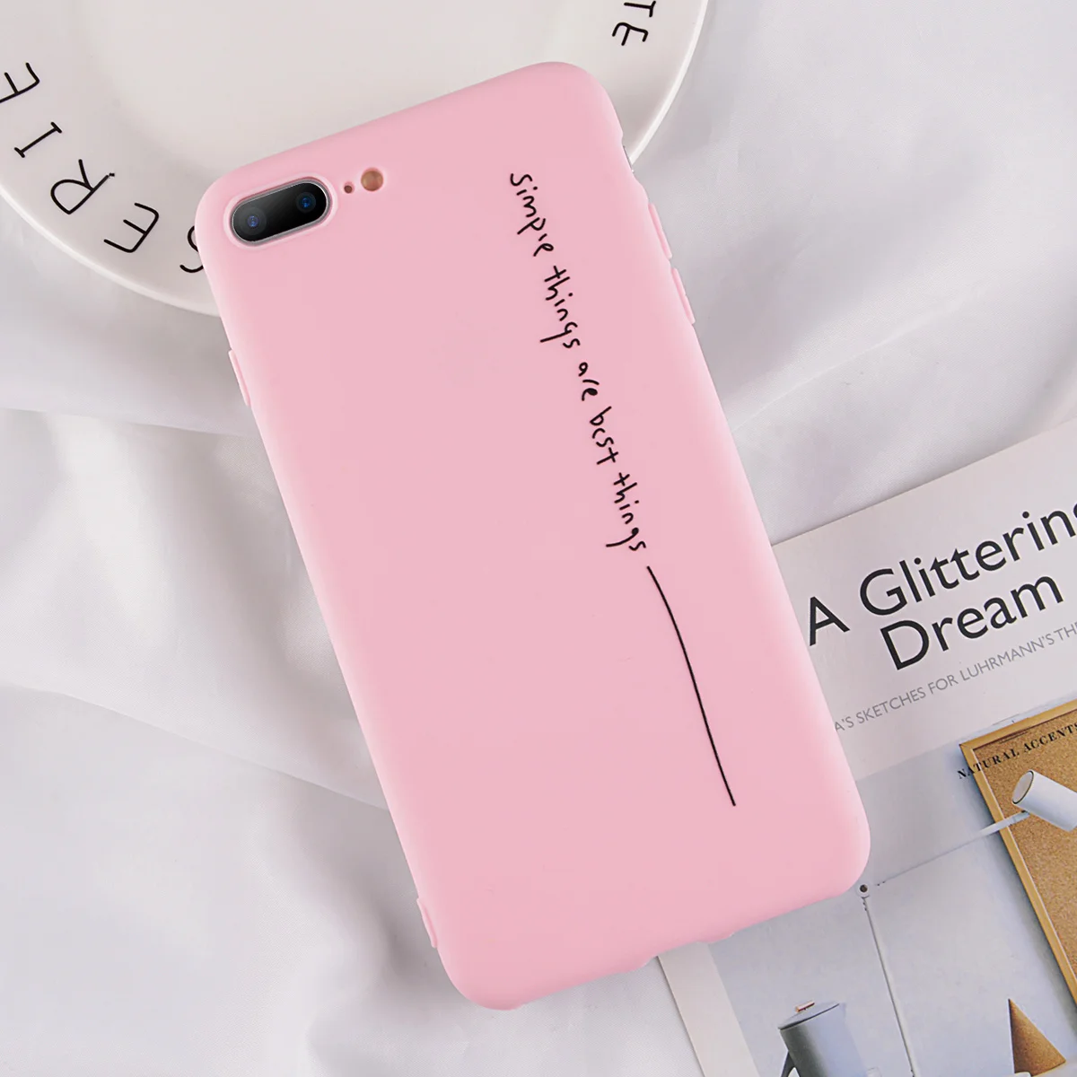 2628P Чехол Ottwn для iPhone 6, 7, 8 Plus, X, XR, XS, Max, простой чехол с буквенным принтом, для iPhone 11 Pro, чехол, Мягкая силиконовая задняя крышка, чехол для телефона - Цвет: 2628P