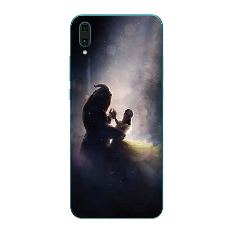 N268 Красавица и Чудовище Мягкий ТПУ силиконовый чехол для huawei Y5 Y6 Y7 Y9