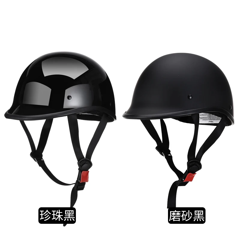 AMZ Ретро мотоциклетный шлем Casco Moto с половинчатым лицом в немецком стиле