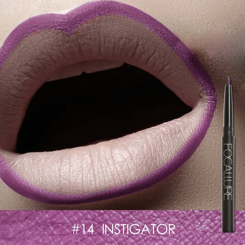 FA39-Lip Liner-14 FOCALLURE профессиональный 19 цветов Подводка для губ водонепроницаемый карандаш для губ водостойкие инструменты для губ Макияж для губ - Цвет: FA39-Lip Liner-14