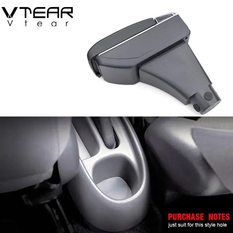 Vtear для Toyota Vitz Vela аксессуары автомобильный подлокотник кожаный usb коробка