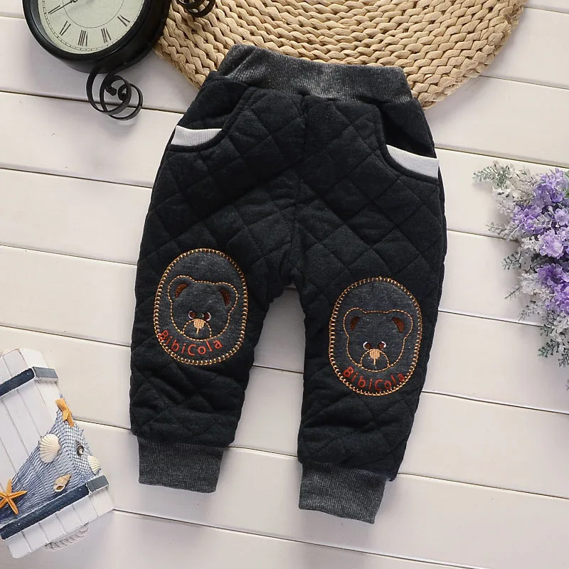Детские штаны BibiCola плотные теплые леггинсы для девочек на осень и зиму с