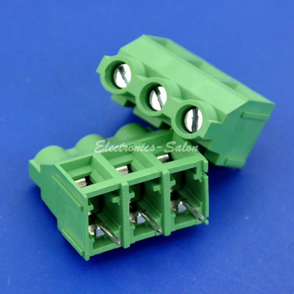 

( 100 pcs/lot ) 3 Poles 7.62mm/0.3" 30Amp PCB Universal Screw Terminal Block.