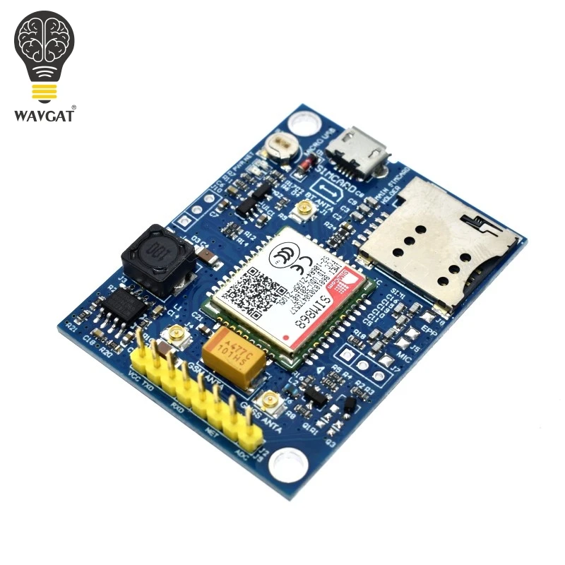 SIM868 GSM GPRS GPS BT сотовый Модуль MINI плата коммутационная вместо SIM808|Интегральные