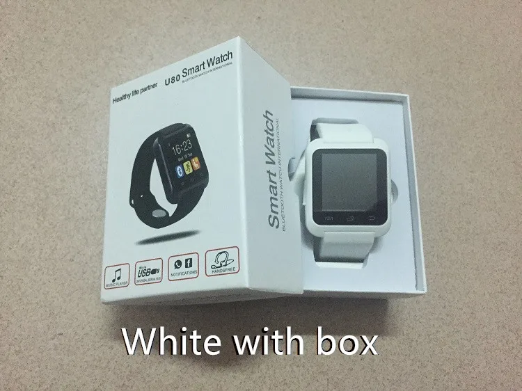 Умные часы DHL10 шт./партия умные с Bluetooth U80 для iPhone IOS Android Windows телефон носимое