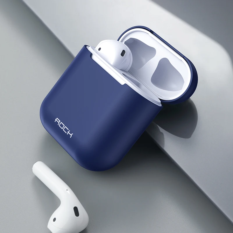 Для Apple AirPods 1 2 силиконовый чехол ROCK Bluetooth Беспроводные наушники с зарядным