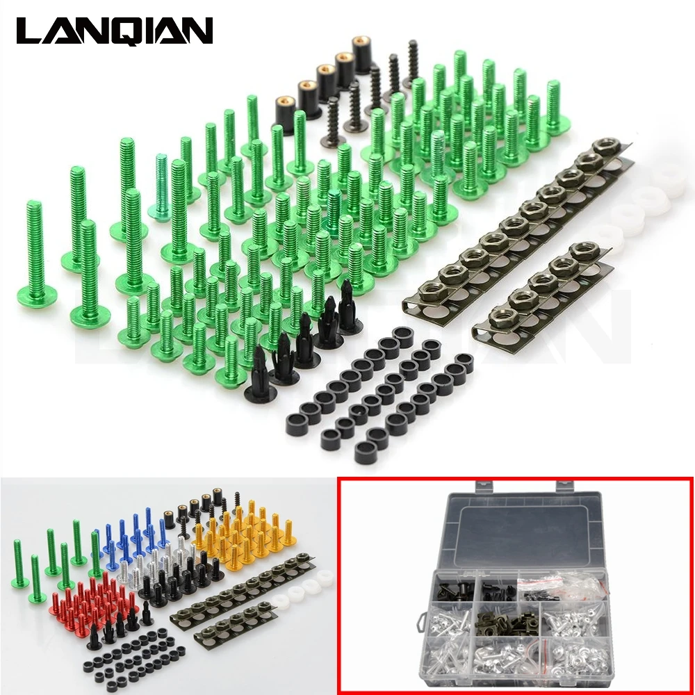 Universal Windshield Fairing Bolts Nuts Screws For Yamaha R1 R3 R6 FZ1 FZ6 MT07 MT09 Honda Suzuki GSXR 600 750 Kawasaki ZX6R/10R |