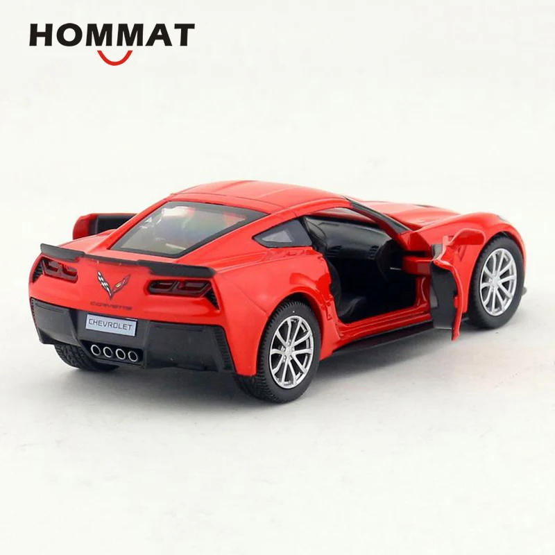 HOMMAT Simulation 1:36 Chevrolet Corvette Grand Sport C7 сплав литая под давлением металлическая игрушка