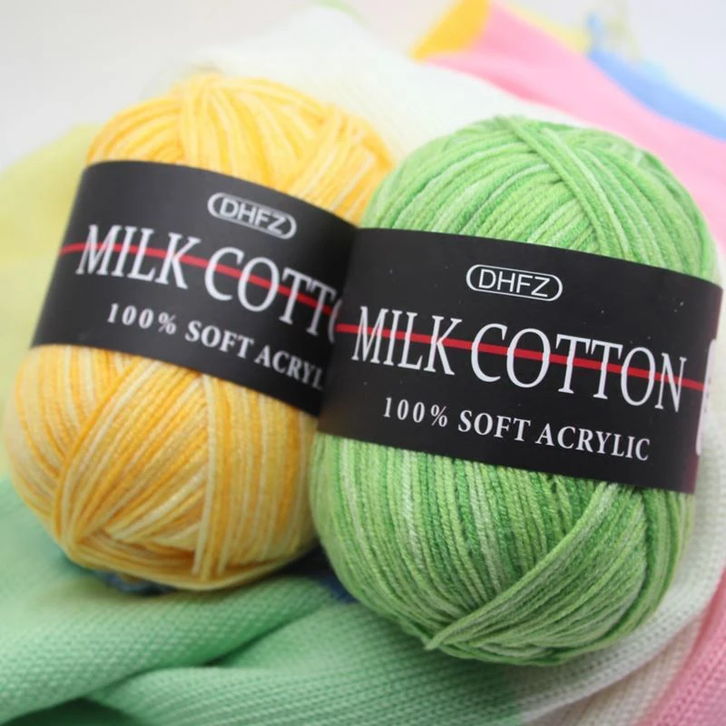 3ply 50 г акриловые мягкие теплые детские вязаные для ручная вязка крючком Пряжа дружественная к коже 23 Цвета пряжа шарф Одеяло Одежда