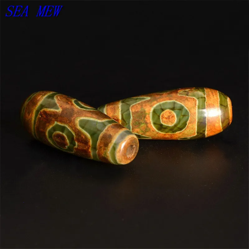 SEA MEW 12 мм * 30 тибетские глаза бусины дзи капли воды древний камень разделитель