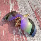 Оптовая продажа, Glintbay 100%, Поляризованные Сменные линзы с точной посадкой для солнцезащитных очков Oakley с отверстиями для радарной дороги, темно-фиолетовое зеркало