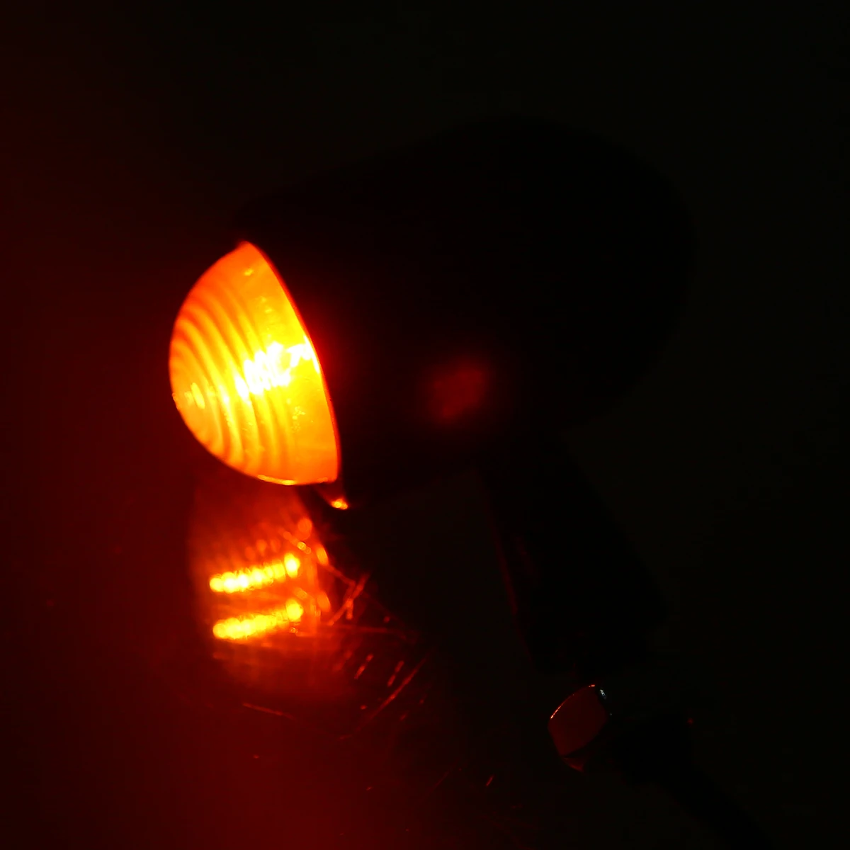 Mayitr 2pair Metal Bullet Amber Motorcycle Turn Signal Light High Quality Motorbike Blinker Indicator Lamp |