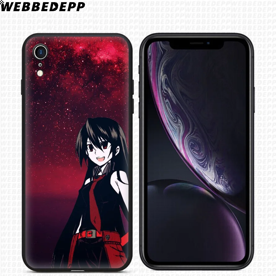 WEBBEDEPP Akame Ga Kill Anime Soft Silicone Case for iPhone 11 Pro Xr Xs Max X or 10 8 7 6 6S Plus 5 5S SE |
