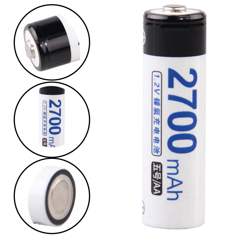 Самая низкая цена 15 шт АА батареи 1 2 v перезаряжаемые 2700 mAh nimh батарея для