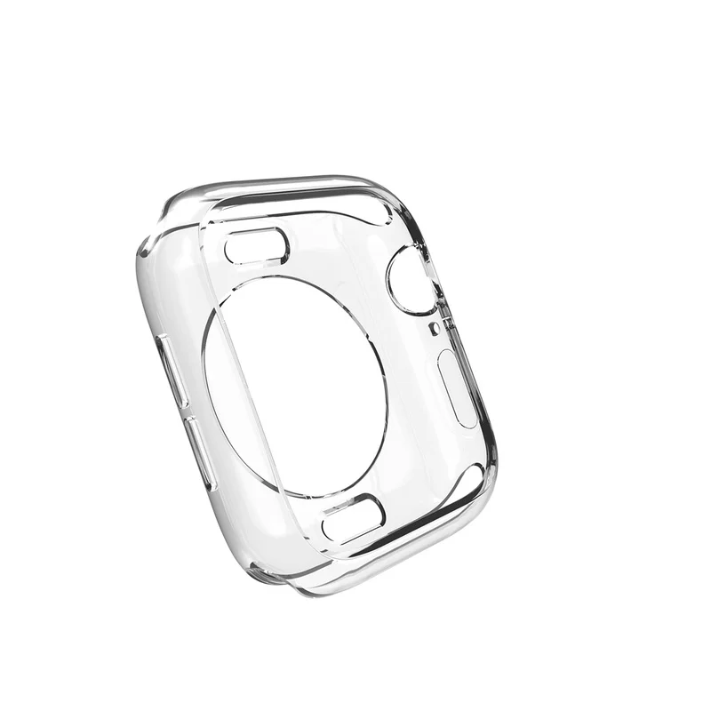 Силиконовый чехол для Apple Watch Series 4 44 мм 40 ТПУ защитные чехлы IWatch Универсальная