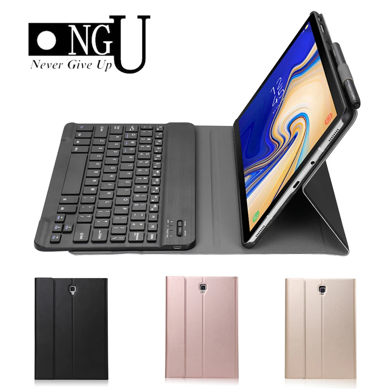 Роскошный тонкий чехол для Samsung Galaxy Tab A A2 10 5 2018 T590 T595 кожаный со съемной Bluetooth