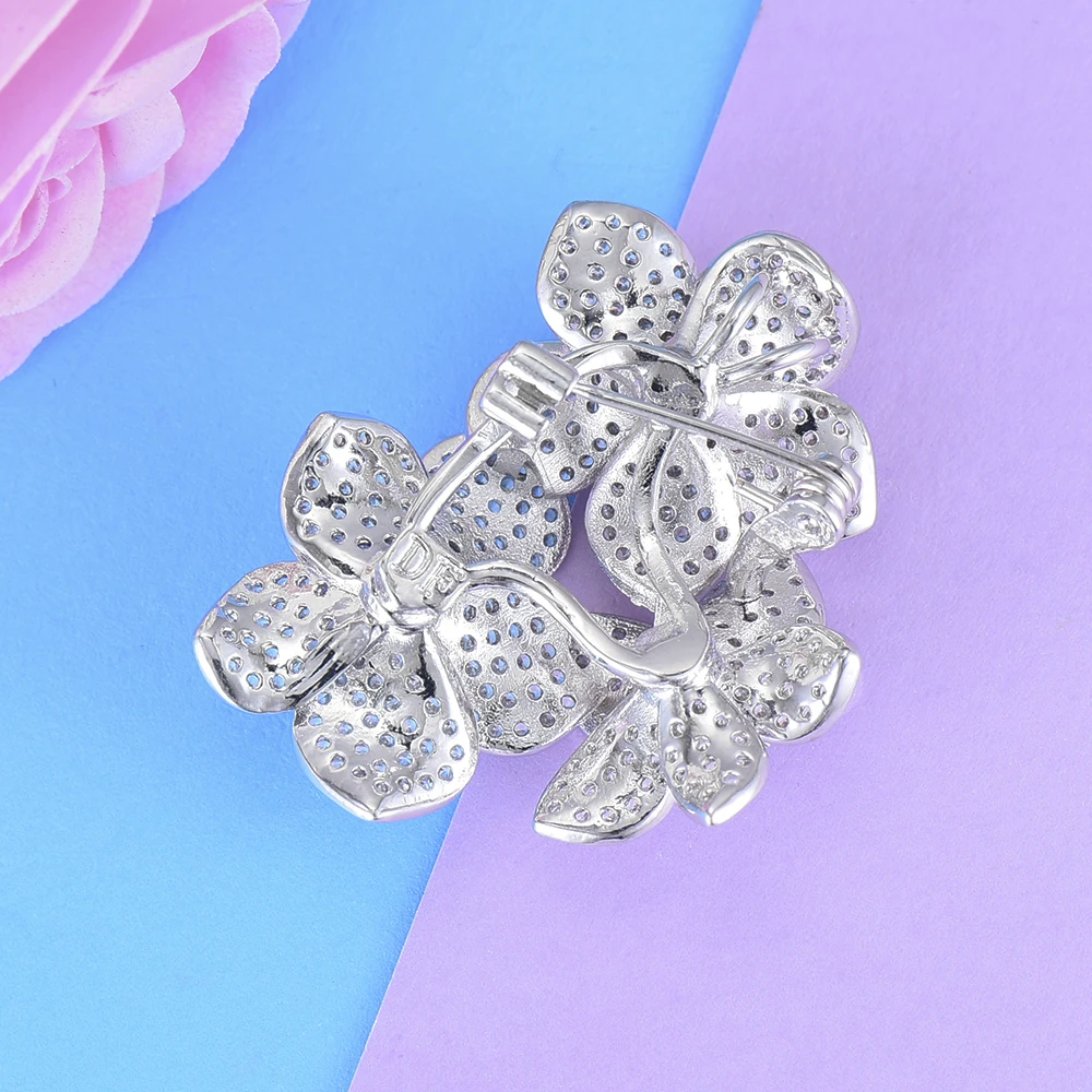 missvikki New Trendy Flowers Brooch Accessories for Ladies Winter Clothes Flower Fashionable Lover Mother Christmas Present | Украшения и