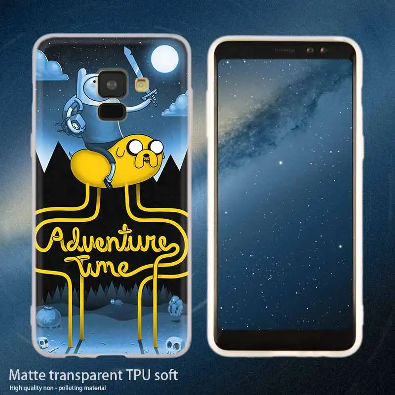 Silicone 10 Adventure Time Finn and Jake из мультфильма «Город героев»; модные для samsung Galaxy A50 A10 A20 A30 A40 A60 A70 A6 A8 плюс A7 A9 A3 A5 - Цвет: Silicone 10